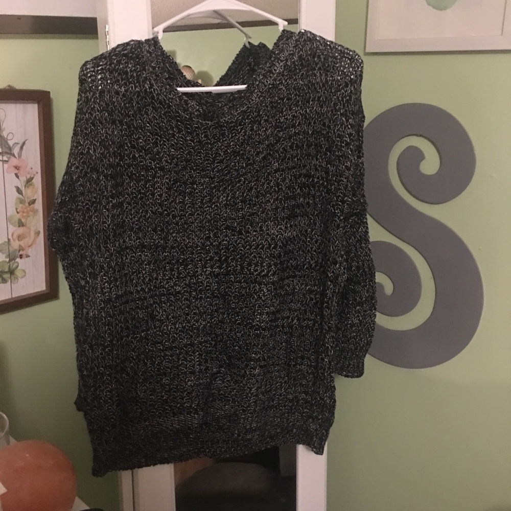 Black/Gray Knit Sweater